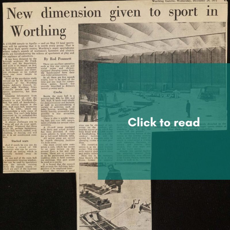 Worthing Leisure Centre history