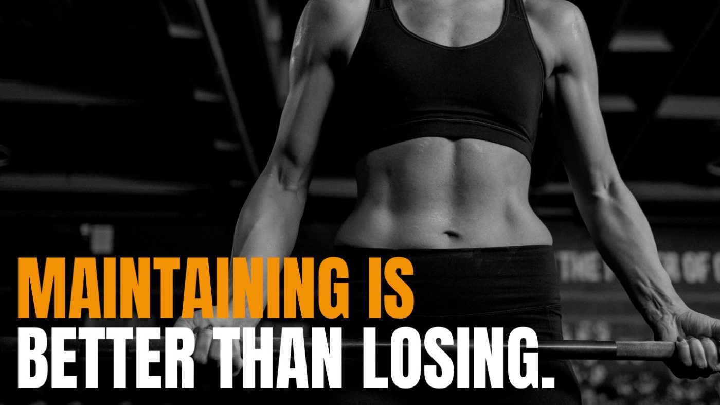 Maintaining is better than losing
