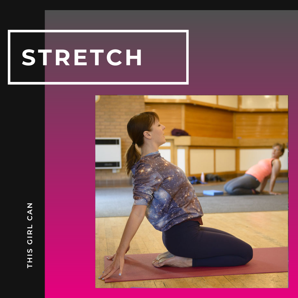 Yoga inspired stretch This Girl Can