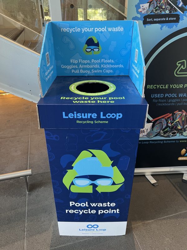 Recycle Leisure Loop bins at Splashpoint Leisure Centre